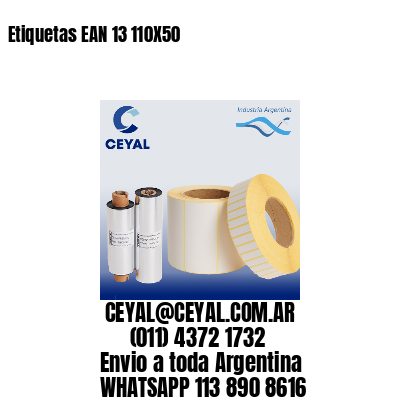 Etiquetas EAN 13 110X50