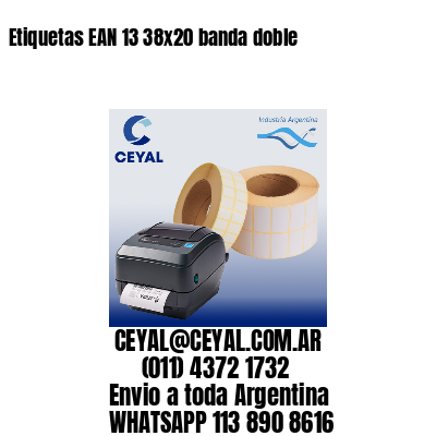 Etiquetas EAN 13 38×20 banda doble