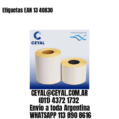 Etiquetas EAN 13 40X30