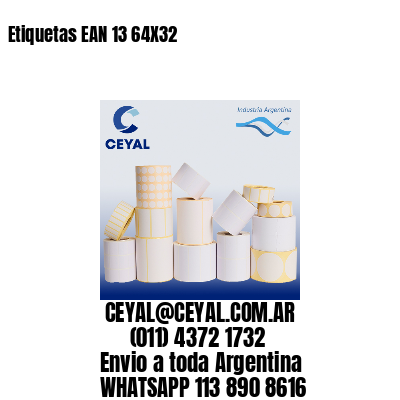 Etiquetas EAN 13 64X32