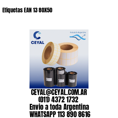 Etiquetas EAN 13 80X50