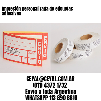 Impresión personalizada de etiquetas adhesivas