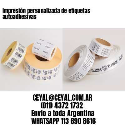 Impresión personalizada de etiquetas autoadhesivas