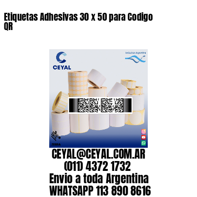 Etiquetas Adhesivas 30 x 50 para Codigo QR