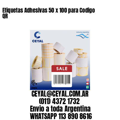 Etiquetas Adhesivas 50 x 100 para Codigo QR
