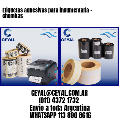 Etiquetas adhesivas para indumentaria – chombas