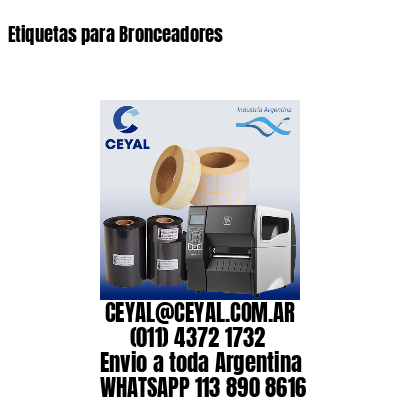 Etiquetas para Bronceadores