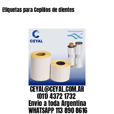 Etiquetas para Cepillos de dientes