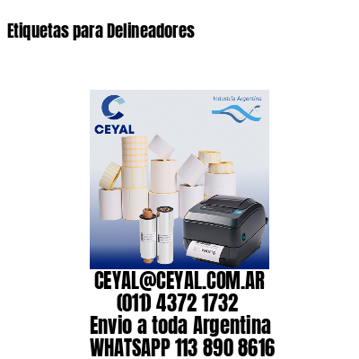 Etiquetas para Delineadores