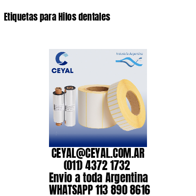 Etiquetas para Hilos dentales