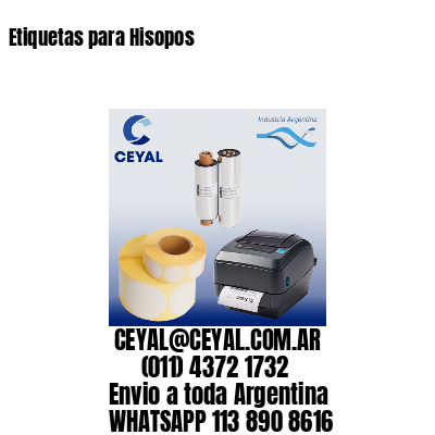 Etiquetas para Hisopos