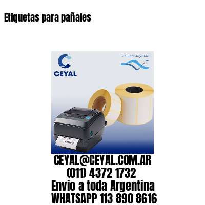 Etiquetas para pañales