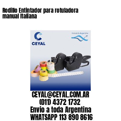 Rodillo Entintador para rotuladora manual Italiana