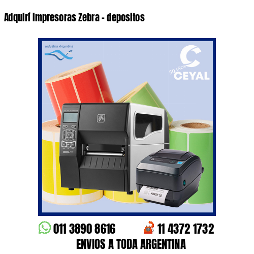 Adquirí impresoras Zebra – depositos