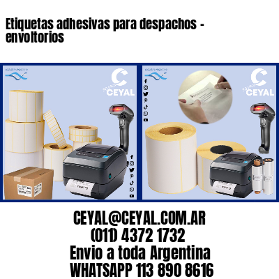 Etiquetas adhesivas para despachos – envoltorios