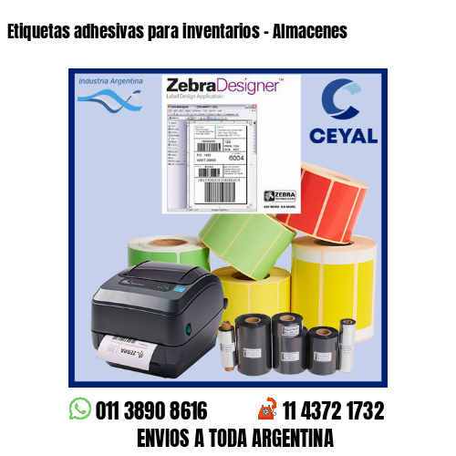 Etiquetas adhesivas para inventarios – Almacenes