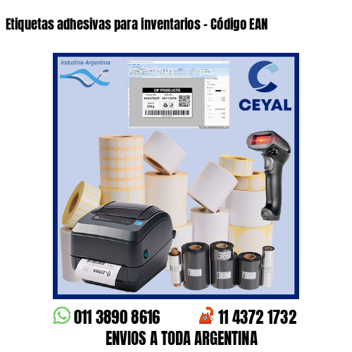 Etiquetas adhesivas para inventarios – Código EAN