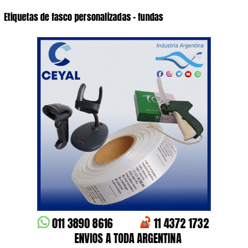 Etiquetas de fasco personalizadas – fundas