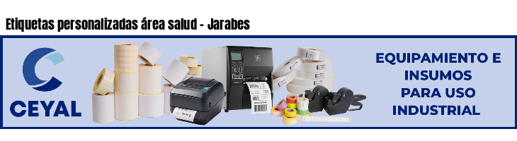 Etiquetas personalizadas área salud - Jarabes