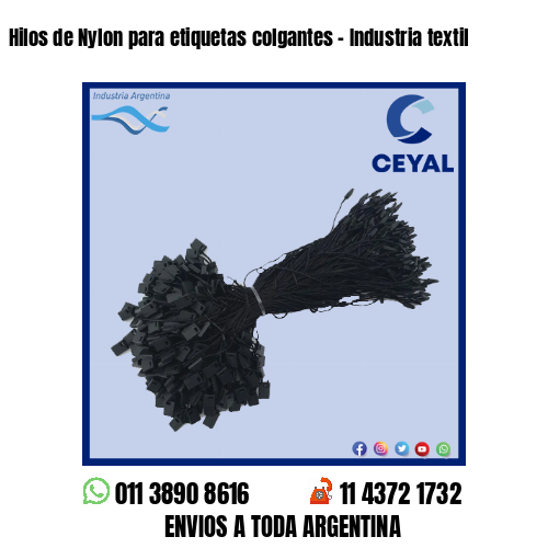 Hilos de Nylon para etiquetas colgantes – Industria textil