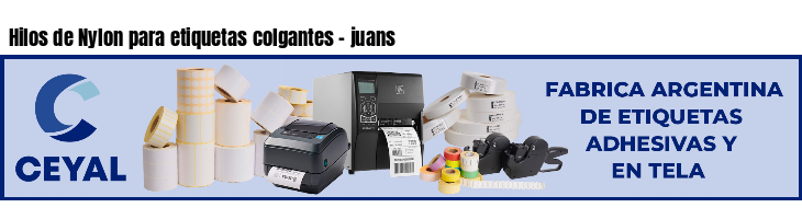 Hilos de Nylon para etiquetas colgantes - juans