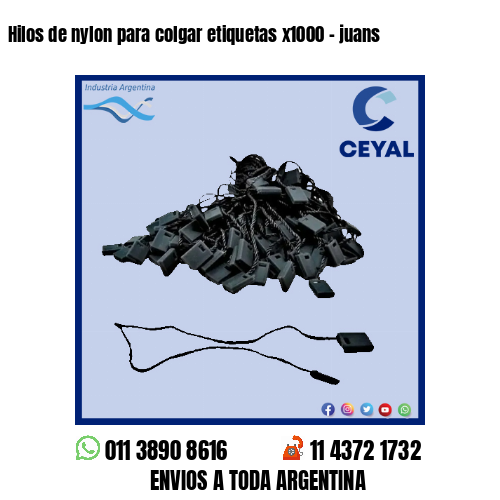 Hilos de nylon para colgar etiquetas x1000 – juans