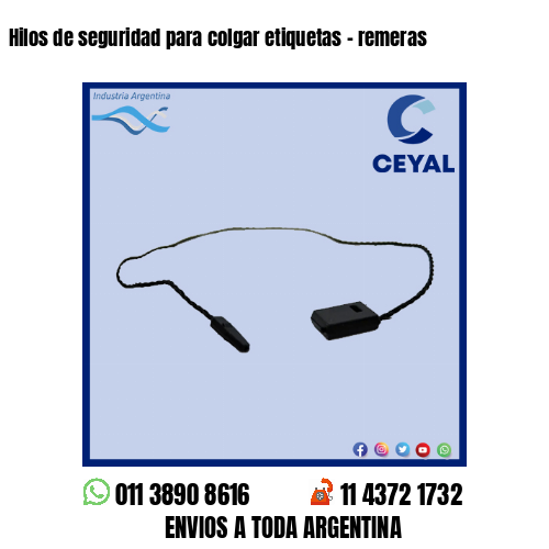 Hilos de seguridad para colgar etiquetas – remeras