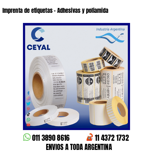 Imprenta de etiquetas – Adhesivas y poliamida