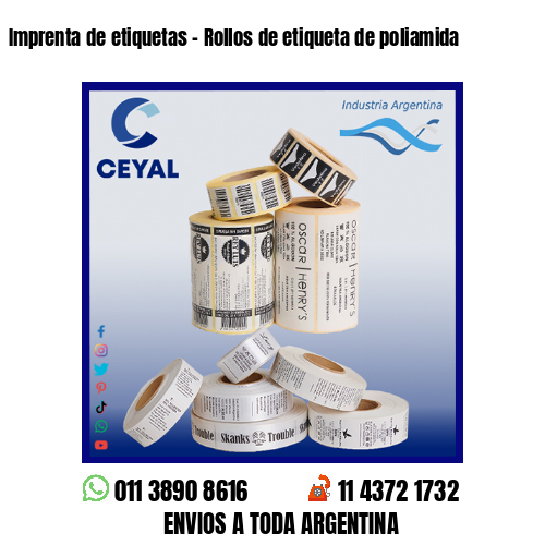 Imprenta de etiquetas – Rollos de etiqueta de poliamida