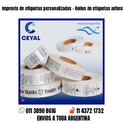 Imprenta de etiquetas personalizadas – Rollos de etiquetas adhesivas en blanco