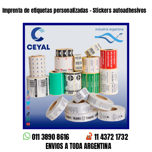 Imprenta de etiquetas personalizadas – Stickers autoadhesivos