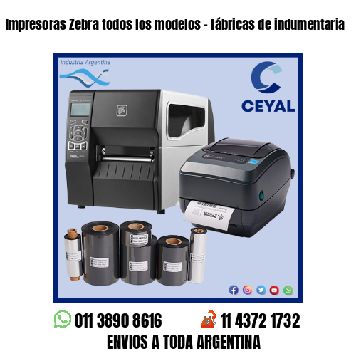 Impresoras Zebra todos los modelos – fábricas de indumentaria