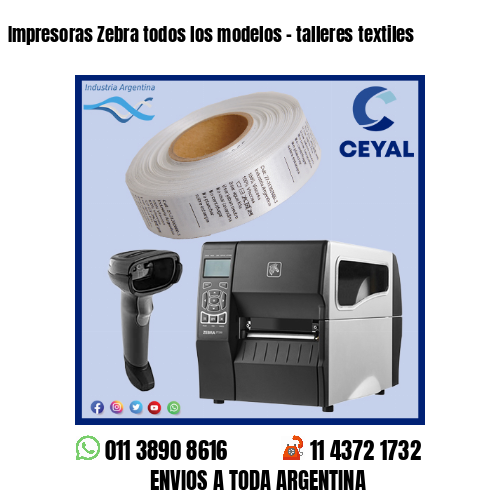 Impresoras Zebra todos los modelos – talleres textiles