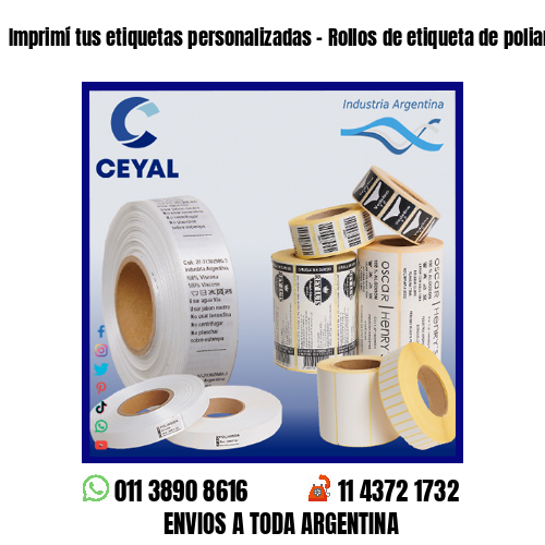 Imprimí tus etiquetas personalizadas – Rollos de etiqueta de poliamida