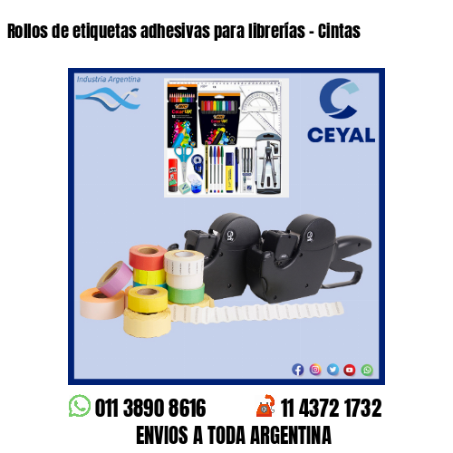 Rollos de etiquetas adhesivas para librerías – Cintas