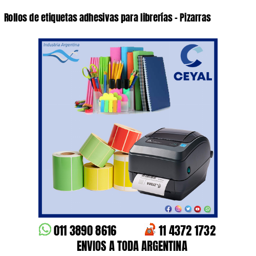 Rollos de etiquetas adhesivas para librerías – Pizarras