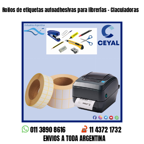 Rollos de etiquetas autoadhesivas para librerías – Claculadoras