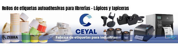 Rollos de etiquetas autoadhesivas para librerías - Lápices y lapiceras