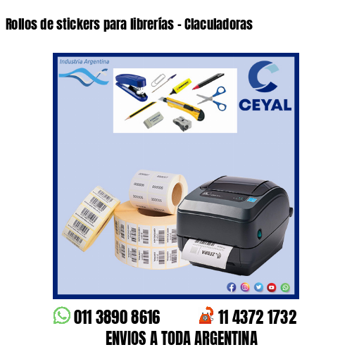 Rollos de stickers para librerías – Claculadoras