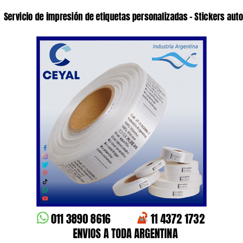 Servicio de impresión de etiquetas personalizadas – Stickers autoadhesivos