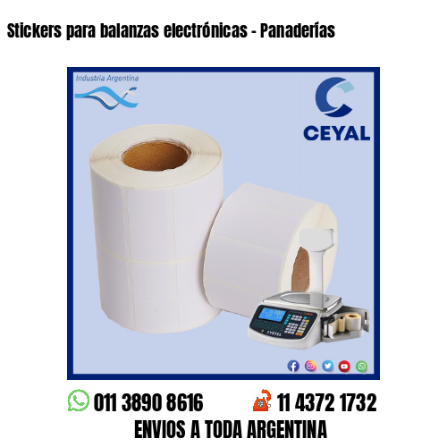 Stickers para balanzas electrónicas – Panaderías