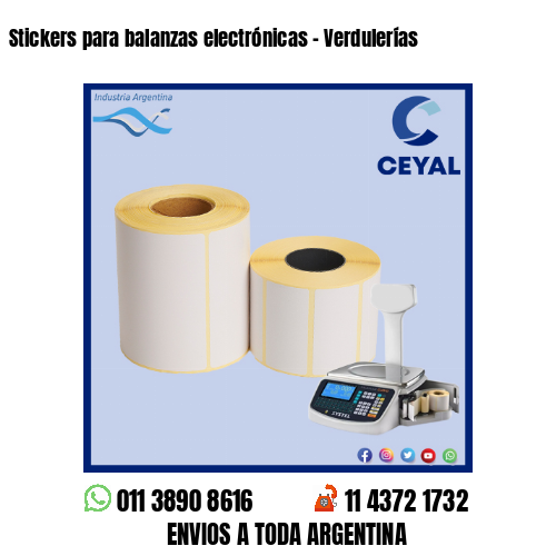 Stickers para balanzas electrónicas – Verdulerías