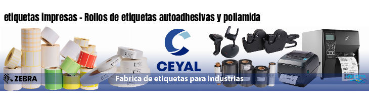 etiquetas impresas - Rollos de etiquetas autoadhesivas y poliamida
