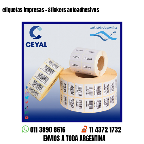 etiquetas impresas – Stickers autoadhesivos