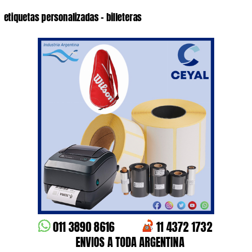 etiquetas personalizadas – billeteras