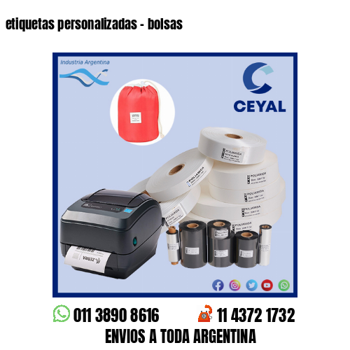 etiquetas personalizadas – bolsas