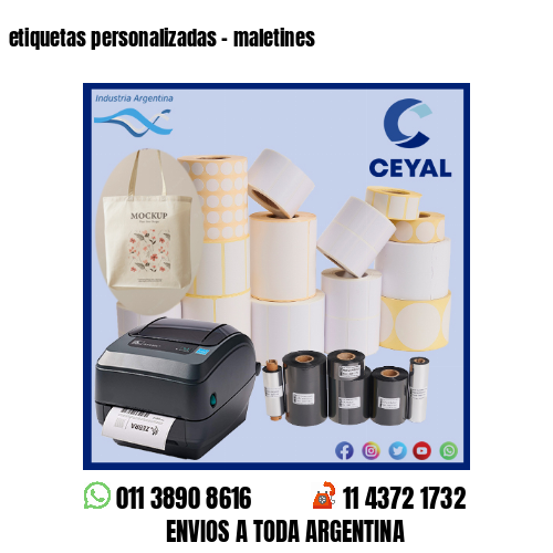 etiquetas personalizadas – maletines