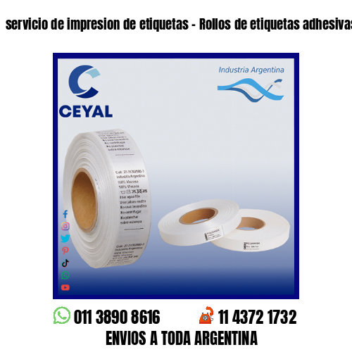 servicio de impresion de etiquetas – Rollos de etiquetas adhesivas en blanco