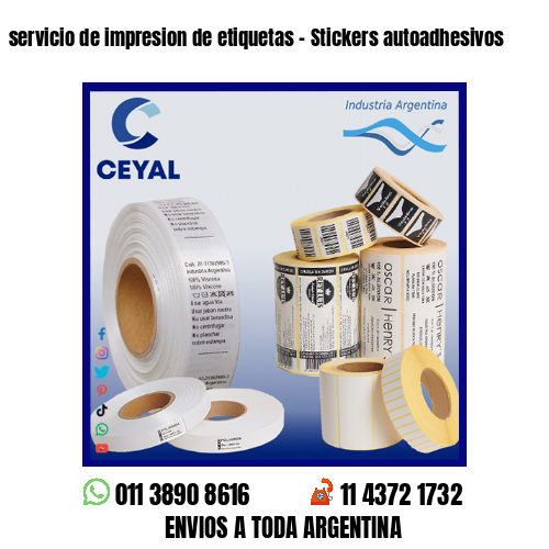 servicio de impresion de etiquetas – Stickers autoadhesivos