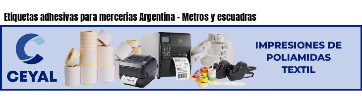 Etiquetas adhesivas para mercerías Argentina - Metros y escuadras